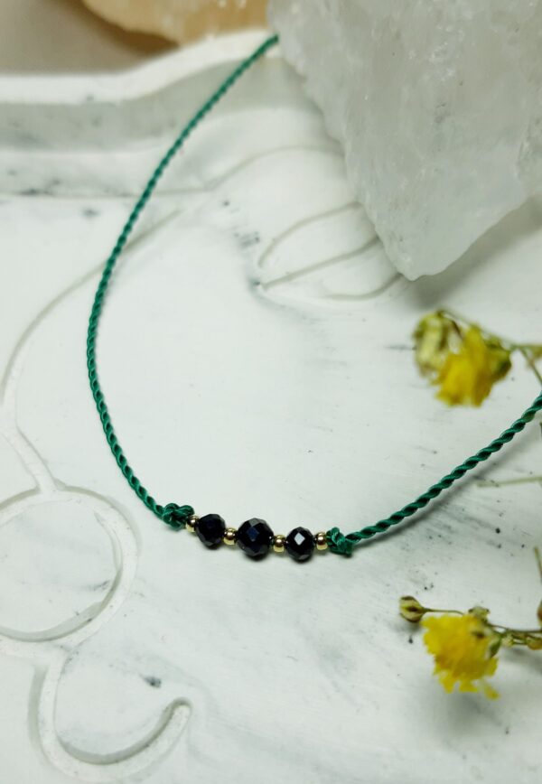 Bransoletka MOCY - Talizman z czarnym turmalinem (3/2,5 mm)