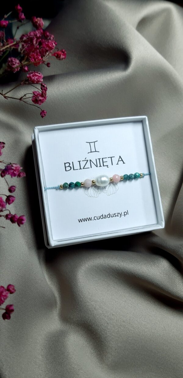 BLIŹNIĘTA Bransoletka Zodiakalna