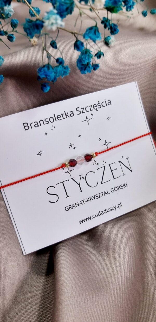 Bransoletka szczęścia. Miesiąc Urodzenia od stycznia do grudnia.