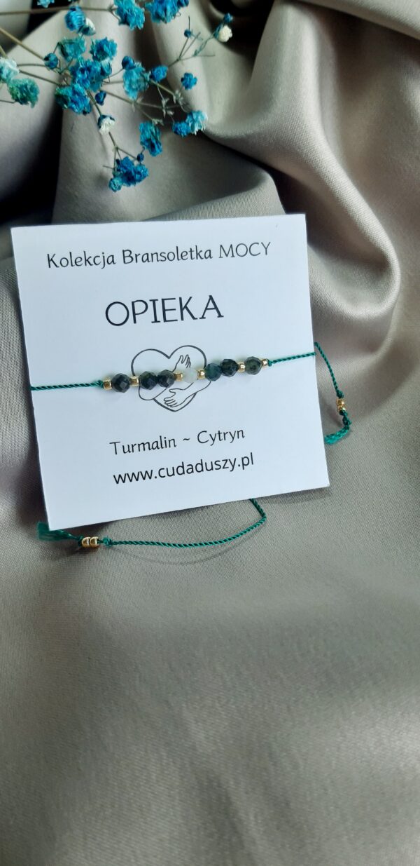 Bransoletka MOCY - Opieka -zielony Turmalin, Cytryn