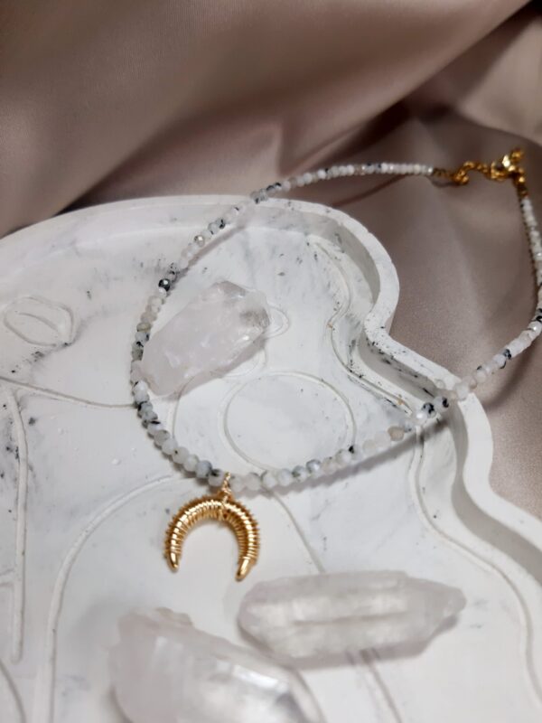 Naszyjnik LUNULA kamień księżycowy