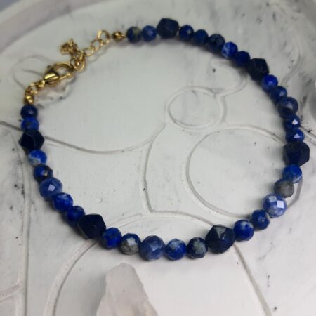 Bransoletka Mądrość i Spokój , lapis lazuli, sodalit.