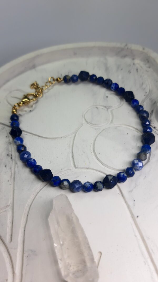 Bransoletka Mądrość i Spokój , lapis lazuli, sodalit.