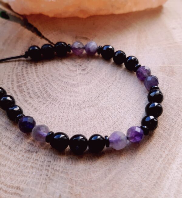 Talizman Równowagi i Ochrony – Onyks • Ametyst • Hematyt * Turmalin