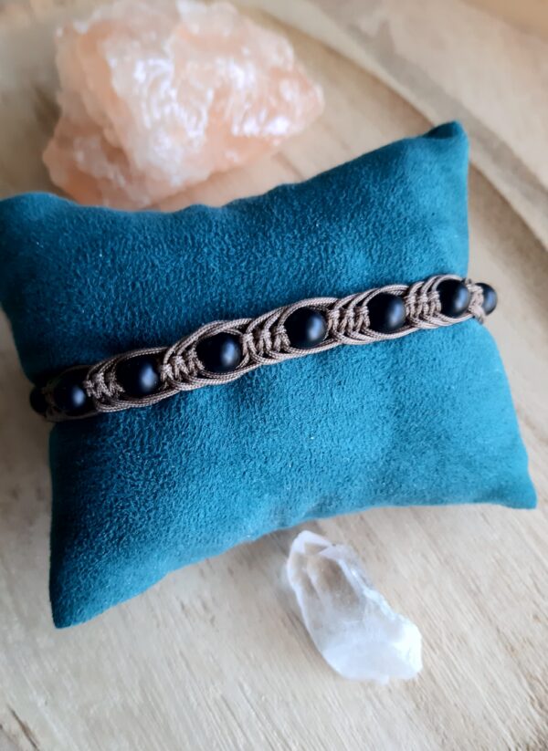 Bransoletka Onyks Czarny Matowy 6 mm Ochrona • Siła i Koncentracja