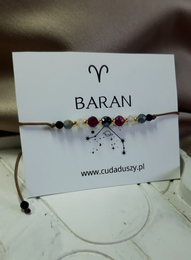 Bransoletka zodiakalna BARAN  – siła, odwaga i energia działania